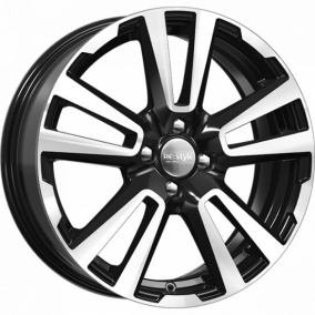 Диск K&K КС874 6,5 x 17 4*100 Et: 43 Dia: 60,1 алмаз черный