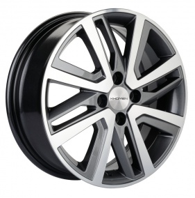 Диск Khomen 1609 6 x 16 4*100 Et: 48 Dia: 54,1 GRAY-FP