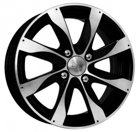 Диск K&K Джемини 6 x 15 4*114,3 Et: 46 Dia: 67,1 алмаз черный