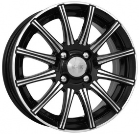 Диск K&K Сиеста 5 x 13 4*100 Et: 35 Dia: 67,1 алмаз черный