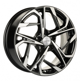 Диск Khomen 1716 7 x 17 5*114,3 Et: 40 Dia: 66,1 Black-FP