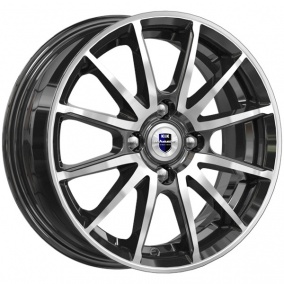 Диск K&K Квант 5,5x14 4*98 Et:35 Dia:58,6 Алмаз Черный