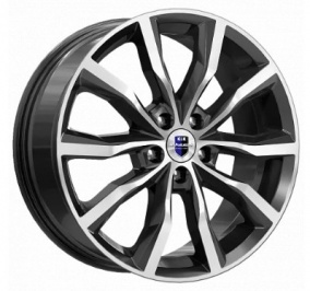 Диск K&K Портер 7,5x18 5*108 Et:47 Dia:60,1 алмаз чёрный