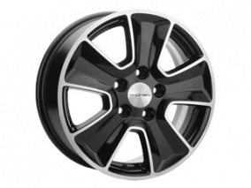 Диск Khomen 1601 6,5x16 5*110 Et:46 Dia:63,3 Black-FP