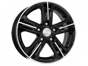 Диск K&K Trinity 6x15 5*108 Et:43 Dia:67,1 алмаз черный