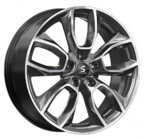 Диск Premium Series КР001 7x18 5*112 Et:45 Dia:57,1 Diamond gloss graphite