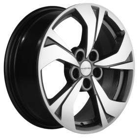 Диск Khomen 1724 7x17 5*114,3 Et:37 Dia:66,5 Gray-FP