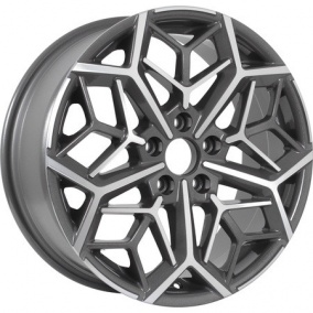 Диск KDW KD1710 7x17 5*114,3 Et:50 Dia:67,1 Grey Front Polished