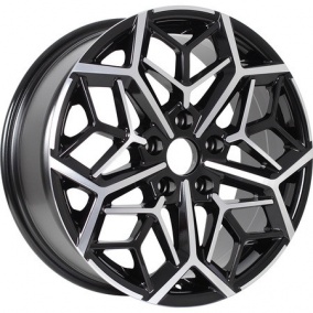 Диск KDW KD1710 7x17 5*114,3 Et:50 Dia:67,1 Black Front Polished