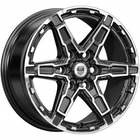 Диск K&K Дистрикт 8x18 6*139,7 Et:42 Dia:100,1 алмаз чёрный