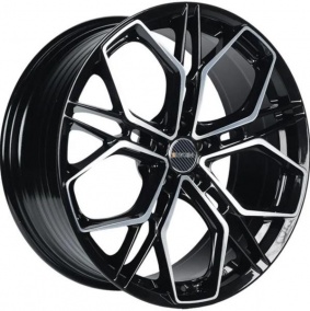 Диск INCH FA8534 8x18 5*112 Et:40 Dia:66,6 Gloss Black Machined Face