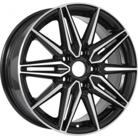 Диск KDW KD1670 6,5x16 5*108 Et:50 Dia:63,35 Black Front Polished