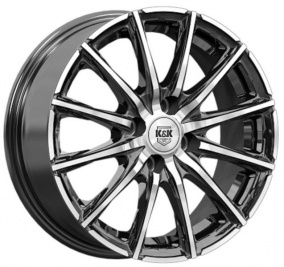 Диск K&K Сандал 6x15 4*100 Et:50 Dia:60,1 алмаз чёрный