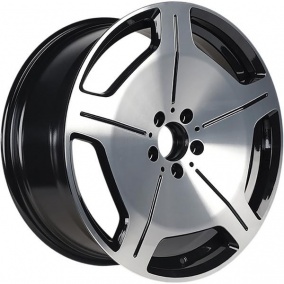 Диск INCH ULF-R20 9,5x19 5*112 Et:43 Dia:56 Black machine face+milling spokes before painting