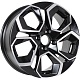 Диск KDW KD1620 6,5x16 5*108 Et:45 Dia:63,3 Black Front Polished